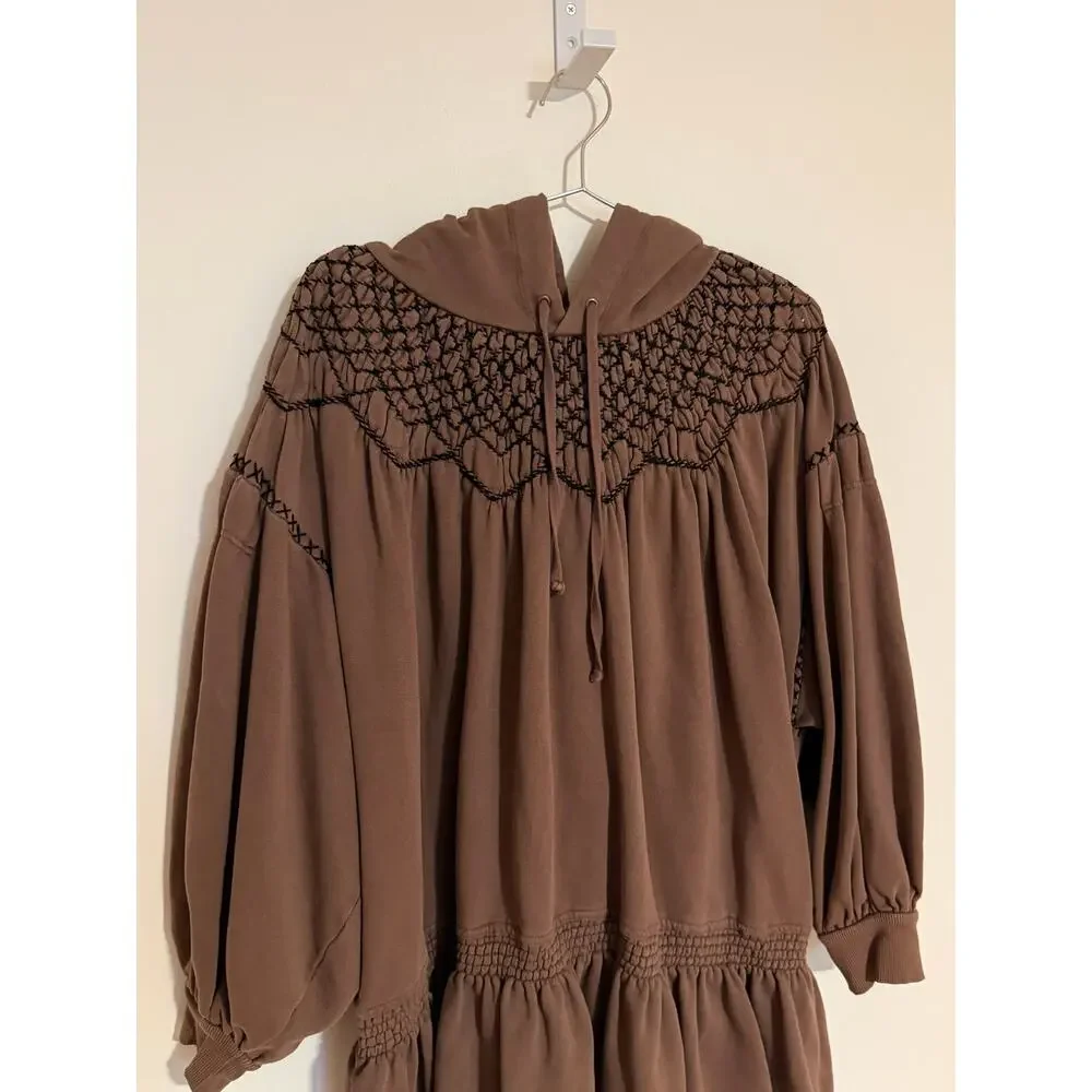 Free People Marty Smocked Mini Dress / Tunic, NWOT, Size M